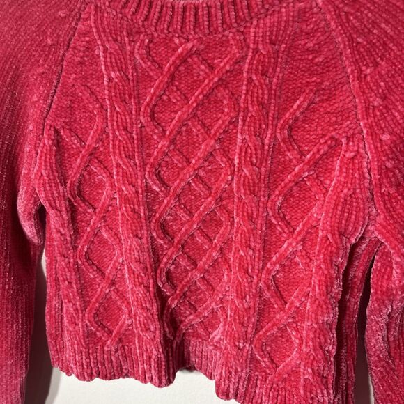 Tommy Bahama Youth Girls Red Cable Knit Pullover Sweater Size S - Picture 3 of 10